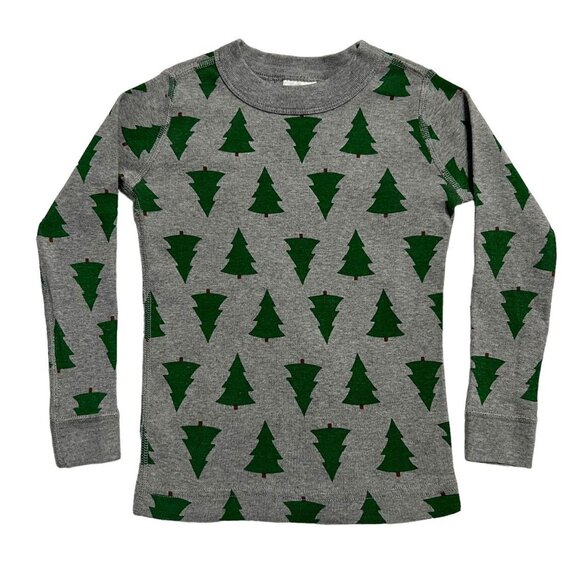 Hanna Andersson Sz 100 (4) Christmas Tree Long John Pajamas - Picture 2 of 9